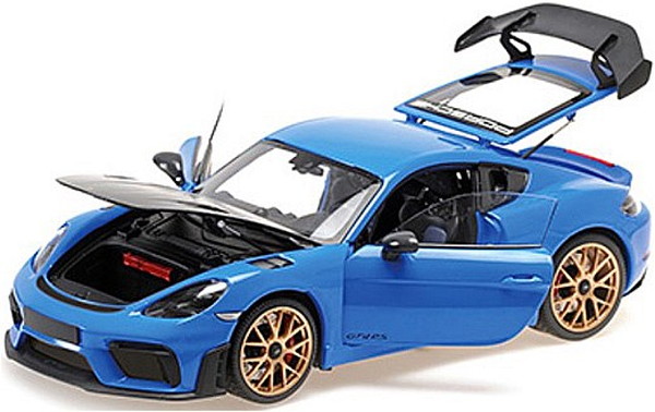 【送料無料】　MINICHAMPS 1/18 ポルシェ ケイマン GT4 RS 2024 ブルー/ヴァイザッハパッケージ 完成品ダイキャストミニカー 110062121