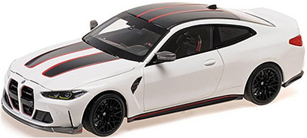 【貨物輸送無料】 MINICHAMPS 1/18 BMW M4 CSL 2023 白いこと 切り上げる品ダイキャストミニカー 110023022