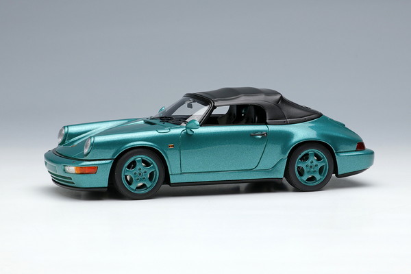 【貨物輸送無料】 VISION 1/43 ポルシェ 911(964) カレラ 2 素早さはやりっ子 1993 ウィンブルドングリーンメタリック 成し遂げる品ミニカー VM165D