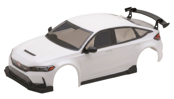 【7月発売予定を組む】 【貨物輸送無料】 HiTEC CARISMA 1/10 ホンダ シビック 印字機R(FL5) ペンキ塗り済み上半身書き割り 白いこと 16801