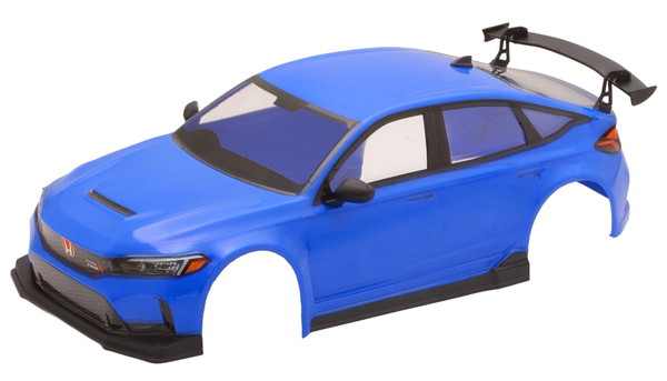 【7月発売予定を組む】 【貨物輸送無料】 HiTEC CARISMA 1/10 ホンダ シビック 印字機R(FL5) ペンキ塗り済み上半身書き割り 青碧 16804