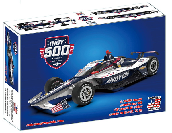 【8月発売予定を組む】 【貨物輸送無料】 サルビノスJRモデルズ 1/20 2026 インディ500 第110回不死化市民大会ロゴリバリーモデル プラモデル INDY2026