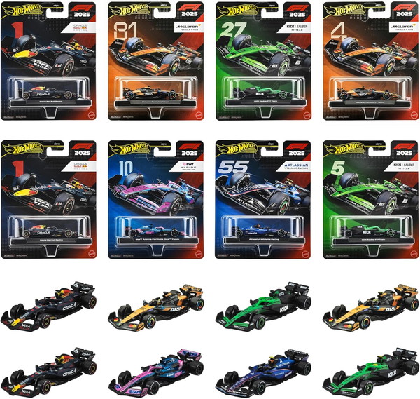 【6月27日発売予定を組む】 【貨物輸送無料】 ホットウィール(Hot Wheels) 割り増し金 スピード競技 アソートメント 8台書き割り HRV11-986K