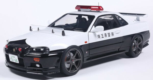 【9月発売予定を組む】 【貨物輸送無料】 SOLIDO 1/18 日産 地上地平 GT-R (R34) 警察当局 1999 (白いこと/黒いこと) 遣っ付ける品ダイキャストミニカー S1804317