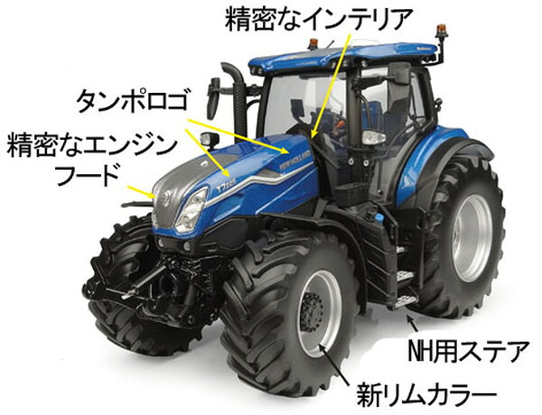 【送料無料】　UNIVERSAL HOBBIES 1/32 ニューホランド T7.225 ブルーパワー 2026 完成品 E7201｜トイスタジアム1号店