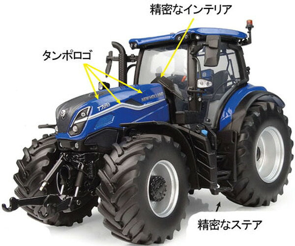 【送料無料】　UNIVERSAL HOBBIES 1/32 ニューホランド T7.210 ダイナミックブルー 2026 完成品 E6810｜トイスタジアム1号店