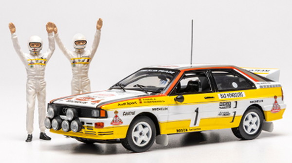 【4月発売予定】　【送料無料】　IXO MODELS 1/43 アウディ クワトロ A2 1984年 ラリー・モンテカルロ 優勝 #1 W.Rohrl/C.Geistdorfer 完成品ダイキャストミニカー SPRM00284
