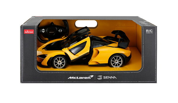 【貨物輸送無料】 童友社 1/14 マクラーレン セナ 黄色 研ぎ澄ます品電動R/C RASTAR 96600