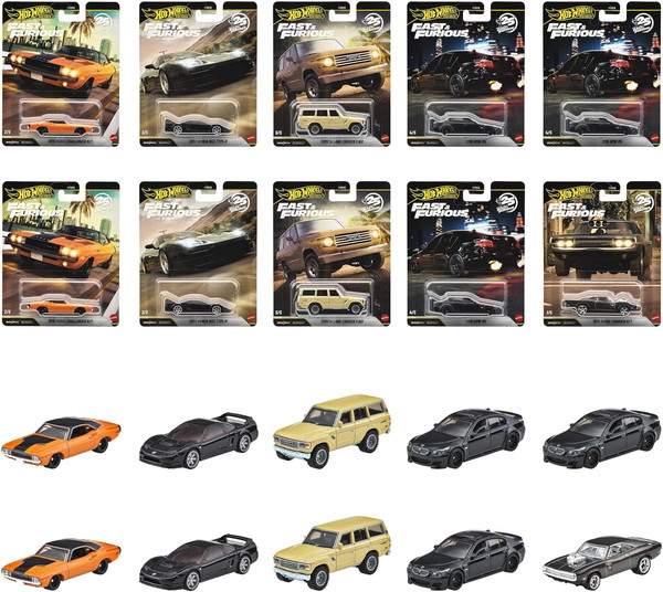 【7月25日発売予定を組む】 【貨物輸送無料】 ホットウィール(Hot Wheels) ワイルド・素早さ 割り増し金 アソート 10台書き割り HNW46-986Q