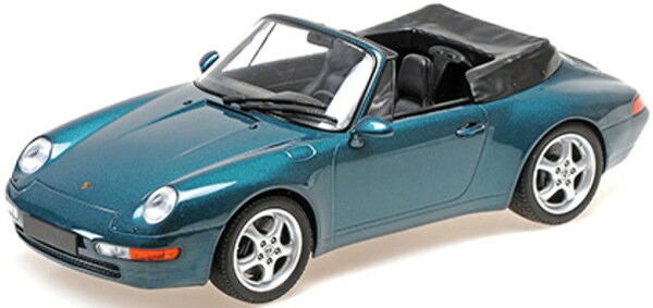 【送料無料】 MINICHAMPS 1/18 ポルシェ 911 (993) カブリオレ 1994 グリーンメタリック 完成品ダイキャストミニカー 155061132|トイスタジアム1号店