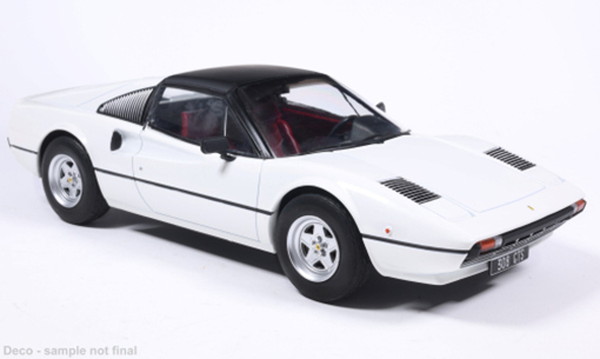 【9月発売予定を組む】 【貨物輸送無料】 MCG 1/18 フェラーリ 308 GTS 1977 白いこと 遣っ付ける品ダイキャストミニカー MCG18664