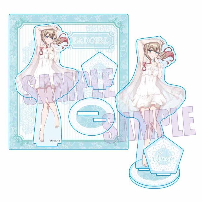 3月下旬発売予定　【ネコポス送料無料】　ばっどがーる アクリルスタンド 涼風涼 ネグリジェver.画像
