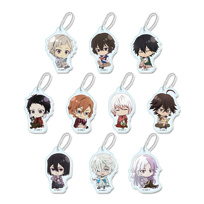 4月下旬発売予定　【送料無料】　文豪ストレイドッグス ぷちちょこトレーディングアクリルキーホルダー 読書ver. 10個入りBOX [1BOXで全10種揃います]画像