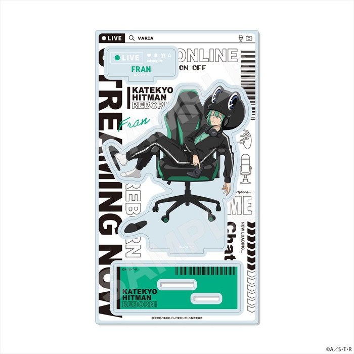 5月発売予定　【ネコポス送料無料】　家庭教師ヒットマンREBORN！ ゲーム配信者風ver. ジオラマアクリル 09 フラン画像
