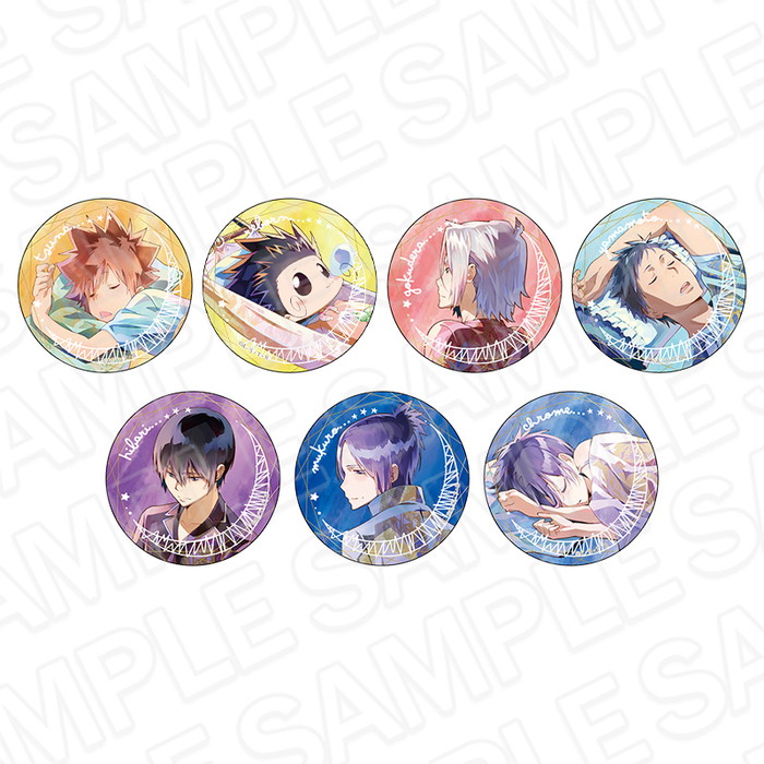 12月下旬発売予定　【送料無料】　家庭教師ヒットマンREBORN！ オーロラカンバッジ(ランダム) PALE TONE series A night ver. コンプリートセット 全7種画像