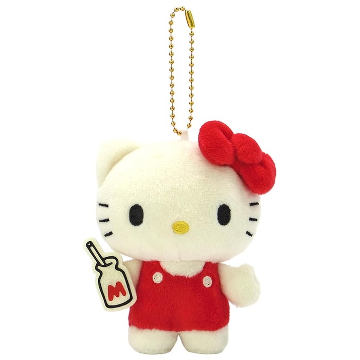 10月発売予定　【送料無料】　サンリオキャラクターズ ハローキティ クラシック MC ミルク ぬいぐるみマスコット 高さ約11cm 217332-25画像