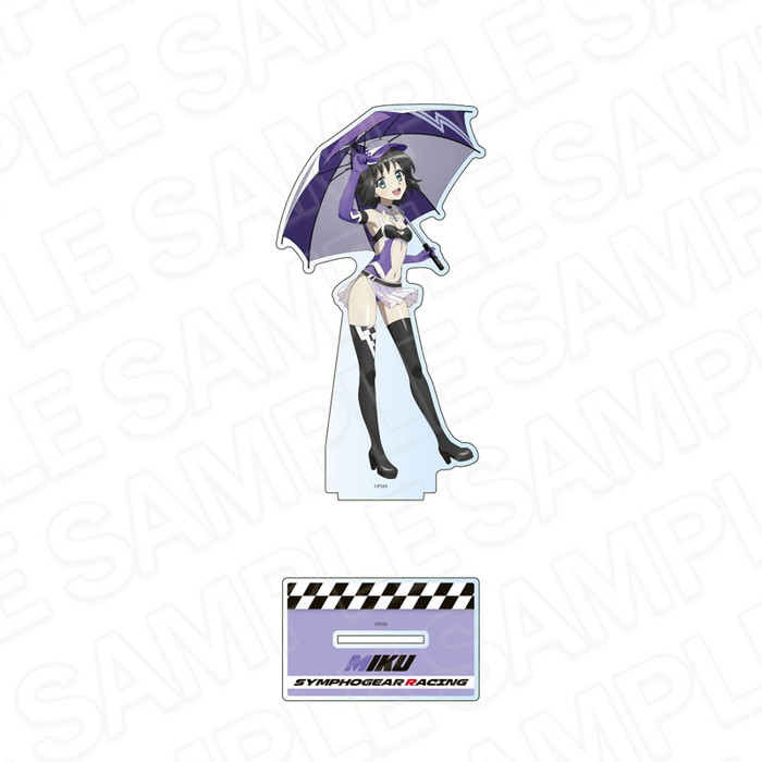 【ネコポス送料無料】　戦姫絶唱シンフォギアXV ホログラムデカアクリルスタンド 小日向 未来 SYMPHOGEAR RACING ver.画像