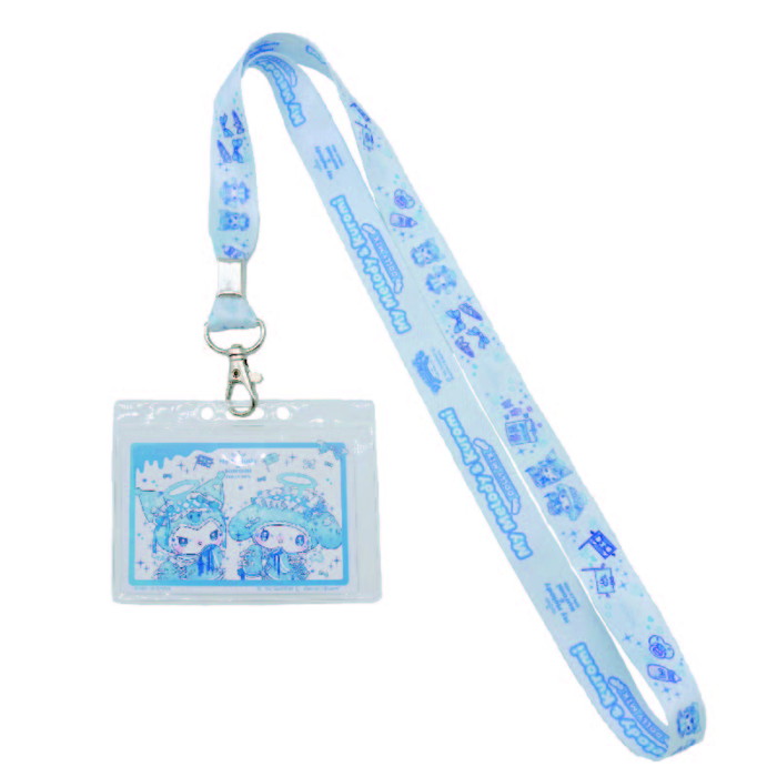 11月発売予定　【ネコポス送料無料】　サンリキャラクターズ MU DOLLY MIX 幅広ネックストラップ ライトブルー 217462-25画像