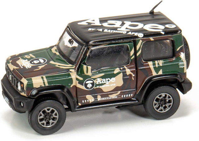 【送料無料】　BM CREATIONS 1/18 スズキ ジムニー (JB74) 2018 X POP RACE Aape RHD 右ハンドル 完成品ダイキャストミニカー 18B0010