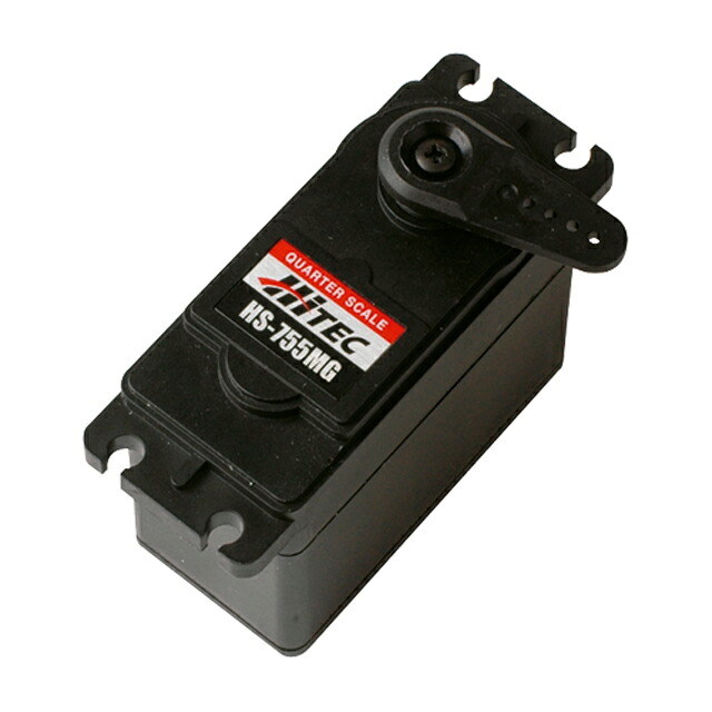 【貨物輸送無料】 HiTEC HS-755MG 14.4kg/0.23s 日本置き目品 ジャイアントサーボ アナログ 作動装置 防滴(IP54) 32755