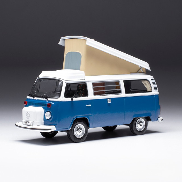 【送料無料】　IXO MODELS 1/43 フォルクスワーゲン T2 ウエストファリア 1978 ブルー/ホワイト 完成品ダイキャストミニカー CLC502N