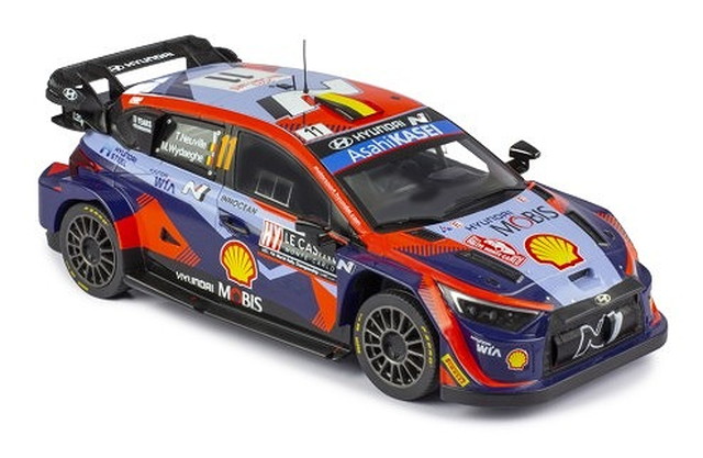 【貨物輸送無料】 IXO MODELS 1/18 ヒョンデ i20 N Rally1 2023年モンテカルロラリー #11 T.Neuville/M.Wydaeghe 為し終わる品ダイキャストミニカー 18RMC153A 乗り物のおもちゃ-おもちゃ-車