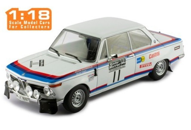 【送料無料】　IXO MODELS 1/18 BMW 2002 73RACラリー #11 A.Warmbold / J.Todt 完成品ダイキャストミニカー 18RMC164｜トイスタジアム1号店