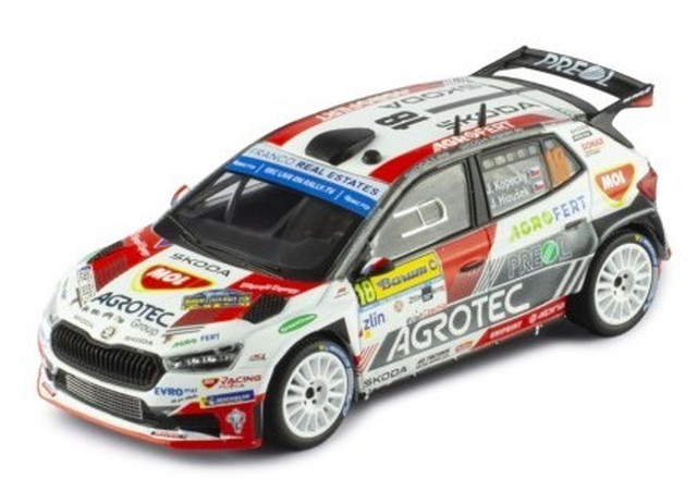 【送料無料】　IXO MODELS 1/43 シュコダ ファビア ラリー2(2023) バルムラリー2023ウィナー #18 J.Kopecky/ J.Hlousek 完成品ダイキャストミニカー RAM907LQ
