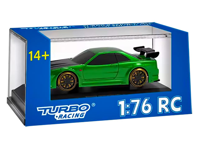【送料無料】 HiTEC TURBO RACING 1/76 C64 Green Drift Car プロポレス C64GS|トイスタジアム1号店