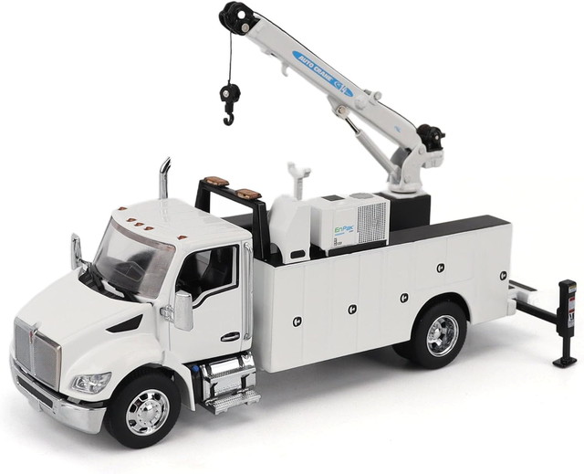 【送料無料】　ダイキャストマスター 1/50 Kenworth T380 オートクレーン ホワイト 完成品ダイキャストミニカー 71212