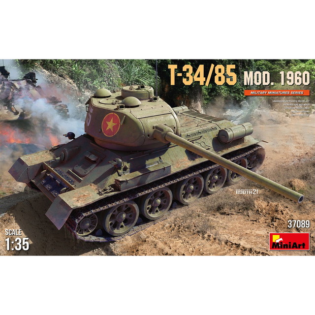 【送料無料】　ミニアート 1/35 北ベトナム軍 T-34/85 1960年生産型 プラモデル MA37089