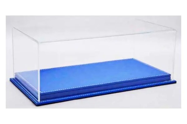 【送料無料】　ATLANTIC CASE 1/18 Mulhouse Raised レザーベース（厚/ブルー）＆アクリルケース ATL10244