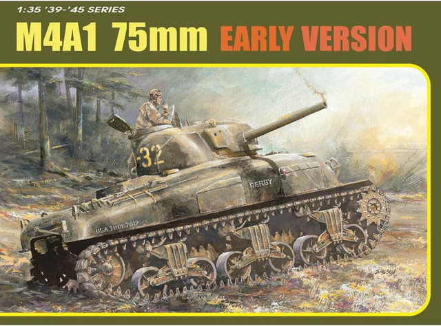 【送料無料】 ドラゴン 1/35 WW.II アメリカ軍 M4A1シャーマン 75mm砲搭載 初期型 マジックトラック/アルミ砲身/3Dプリント 増加装甲/3Dプリント ヘッドライトガード＆ホーンガード付属 豪華仕様 プラモデル DR6701SP
