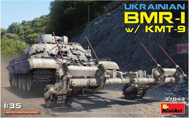 【送料無料】　ミニアート 1/35 ウクライナ軍 BMR-1 w/KMT-9 地雷処理装置 プラモデル MA37043｜トイスタジアム1号店
