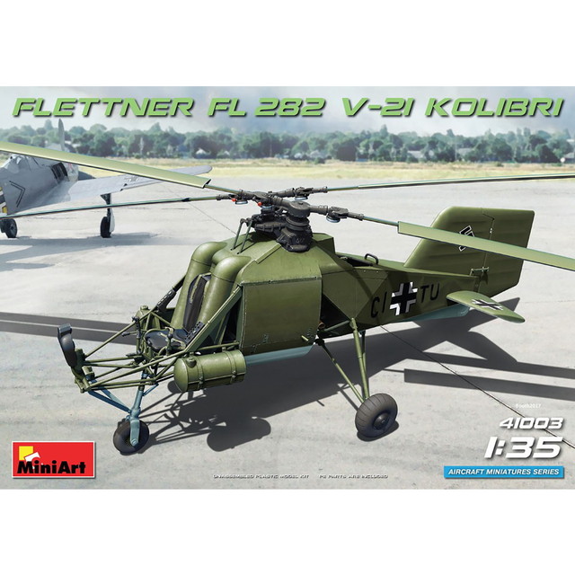 【送料無料】　ミニアート 1/35 WW.II ドイツ軍 ヘリコプター フレットナー FL282 V-21 コリブリ プラモデル MA41003
