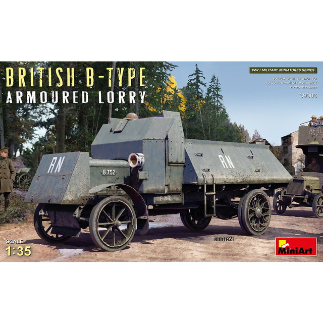 【送料無料】　ミニアート 1/35 WW.I イギリス軍 Bタイプ 装甲トラック プラモデル MA39006