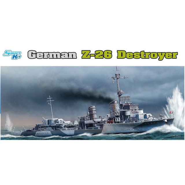 【送料無料】　ドラゴン 1/350 WW.II ドイツ海軍 駆逐艦 Z-26 プラモデル DR1064