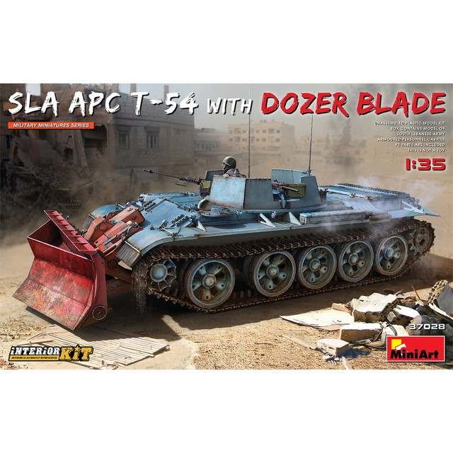 【送料無料】 ミニアート 1/35 南レバノン陸軍 T-54 装甲兵員輸送車タイプ ドーザーブレード装備 フルインテリア仕様 プラモデル MA37028|トイスタジアム1号店