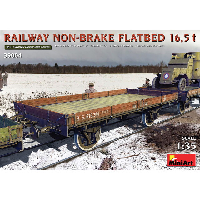 【送料無料】　ミニアート 1/35 無蓋貨車 ブレーキ無し 16.5t プラモデル MA39004