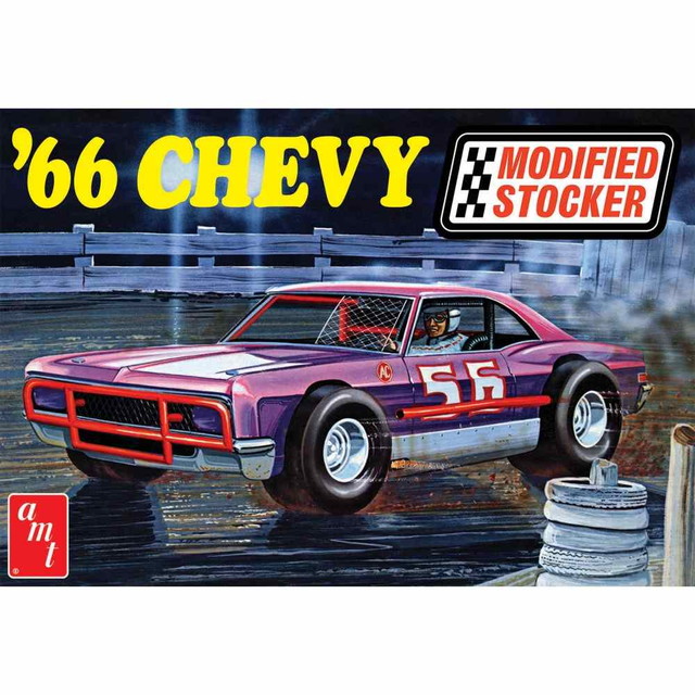 【送料無料】　AMT 1/25 1966 シェビー インパラ ストックカー プラモデル AMT1183 5,664円