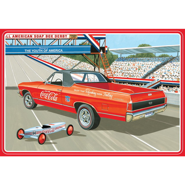 【送料無料】　AMT 1/25 1968 シボレー エルカミーノ SS コカ・コーラ (ソープボックスカー付属) プラモデル AMT1362