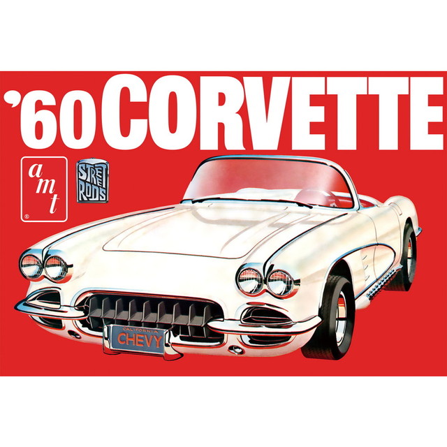 【送料無料】　AMT 1/25 1960 シボレー コルベット プラモデル AMT1374