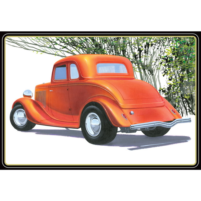 【送料無料】　AMT 1/25 1934 フォード 5ウインドウ クーペ ストリートロッド プラモデル AMT1384｜トイスタジアム1号店