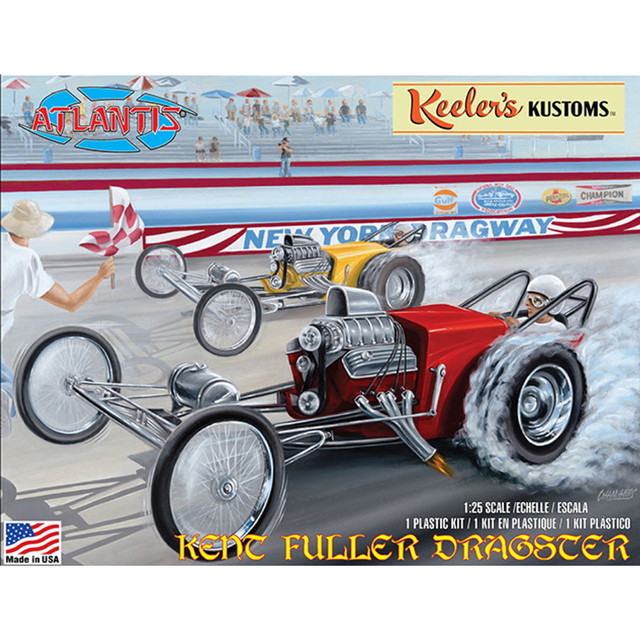 【送料無料】　アトランティス 1/25 キーラーズ カスタム ケント・フラー ドラッグスター プラモデル AMC13103