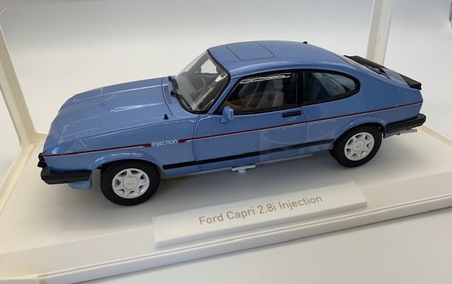 【貨物輸送無料】 NOREV 1/18 ジェラルド・r・フォード カプリ Mk.III 2.8 注入 RHD 1984 メタリックパリブルー 研ぎ澄ます品ダイキャストミニカー 182764
