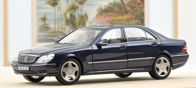 【送料無料】　NOREV 1/18 メルセデス・ベンツ S55 AMG 2000 メタリックブルー 完成品ダイキャストミニカー 183817｜トイスタジアム1号店