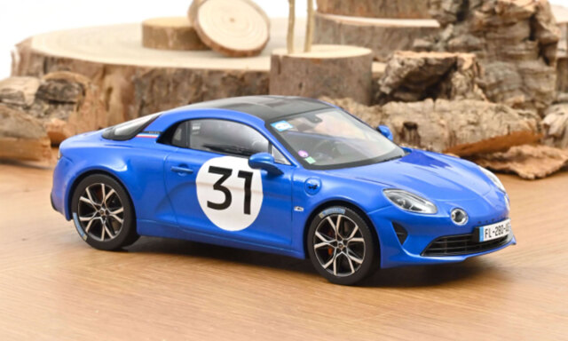 【貨物輸送無料】 NOREV 1/18 アルピーヌ A110 S 2021 2021年モンテカルロラリー Ocon 遣っ付ける品ダイキャストミニカー 185427
