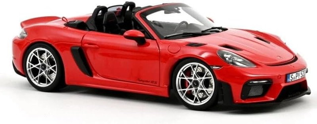 【貨物輸送無料】 NOREV 1/18 ポルシェ 718 細蟹 RS 2023 差し固める赤いこと 研ぎ澄ます品ダイキャストミニカー 187271