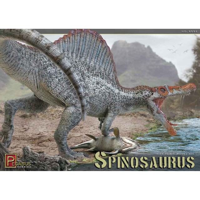 【貨物輸送無料】 ペガサス余暇活動 1/24 肉食恐竜 スピノサウルス ソフビキット PH9552