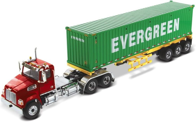【貨物輸送無料】 DIECAST MASTERS 1/50 Western Star 4700 SB タンデム M赤いこと 40 Dry EverGreen 研ぎ澄ます品ダイキャストミニカー 71049